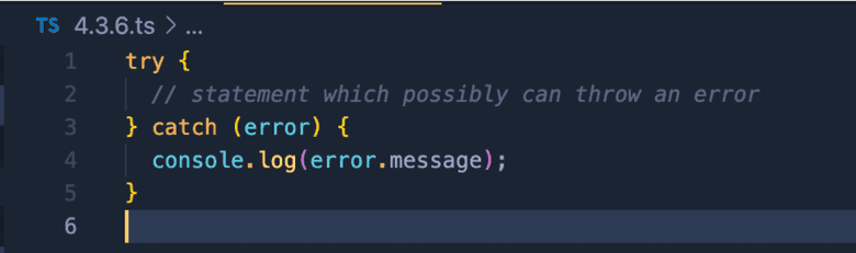 No error when error is any typed